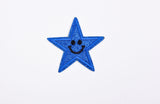 Stars Smiley Face Glitter (2 Pieces Pack) Iron on , Sew on, Embroidered patches. - GK 47 - G.k Fashion Fabrics