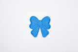 Classic Dots Bow Patch (2 Pieces Pack) Iron on , Sew on, Embroidered patches. GK- 48 - G.k Fashion Fabrics