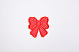 Classic Dots Bow Patch (2 Pieces Pack) Iron on , Sew on, Embroidered patches. GK- 48 - G.k Fashion Fabrics