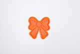 Classic Dots Bow Patch (2 Pieces Pack) Iron on , Sew on, Embroidered patches. GK- 48 - G.k Fashion Fabrics