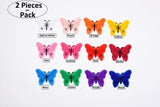 Butterflies (2 Pieces Pack) Iron on , Sew on, Embroidered patches. - GK 56 - G.k Fashion Fabrics