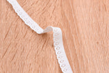 ( 2 Meters Pack ) Decorative Elastic Trim with Lace Edging - Scallop Edging, Bra, Underwear Clothing Accessories - G.k Fashion Fabrics