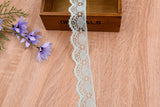 Thin Lace Border Fabric Ribbon Trim GK- 59 ( 5 Yards Pack) - Gkstitches