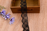 Thin Lace Border Fabric Ribbon Trim GK- 59 ( 5 Yards Pack) - Gkstitches