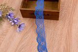 Thin Lace Border Fabric Ribbon Trim GK- 59 ( 5 Yards Pack) - Gkstitches