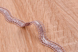 Wave Crochet Lace Trim with Sequins - GK- 70 - G.k Fashion Fabrics