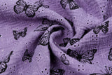 Double Gauze Eyelet With Print Fabric - G.k Fashion Fabrics