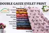 Double Gauze Eyelet With Print Fabric - G.k Fashion Fabrics