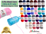 3 ply wool yarn - G.k Fashion Fabrics