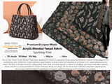 Acrylic Blended Tweed Fabric Sparkling print / Premium Designer Made - G.k Fashion Fabrics