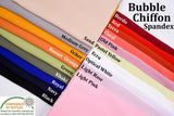 All Colors Pack Swatches - G.k Fashion Fabrics Bubble Chiffon Fabric / 10x10 cm/ All Colors Swatches Pack