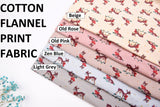 All Colors Pack Swatches - G.k Fashion Fabrics Bambi / Deer Print Cotton Flannel Fabric / 10x10 cm/ All Colors Swatches Pack