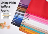 All Colors Pack Swatches Part 2 - G.k Fashion Fabrics Lining Plain Taffeta Fabric / 10x10 cm/ All Colors Swatches Pack swatch
