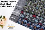 All Colors Pack Swatches Part 2 - G.k Fashion Fabrics Alpine Fleece Cool Skull Print Fabric- 5008 / 10x10 cm/ All Colors Swatches Pack swatch