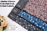 All Colors Pack Swatches Part 2 - G.k Fashion Fabrics Alpine Fleece Dots Print Fabric-4999 / 10x10 cm/ All Colors Swatches Pack swatch
