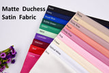 All Colors Pack Swatches Part 2 - G.k Fashion Fabrics Matte Duchess Satin Fabric / 10x10 cm/ All Colors Swatches Pack swatch