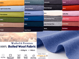 All Colors Pack Swatches Part 3 - G.k Fashion Fabrics Washed & Premium 100% Boiled Wool Fabric / 10x10 cm/ All Colors Swatches Pack