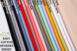 All Colors Pack Swatches Part 3 - G.k Fashion Fabrics Knit Cotton Spandex Jersey Fabric - S1044 / 10x10 cm/ All Colors Swatches Pack