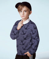 Alpine Fleece Anchor Print Fabric - G.k Fashion Fabrics fabric