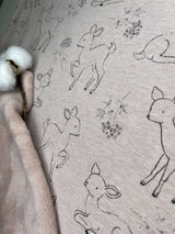 Alpine Fleece Bambi Deer Print Fabric - G.k Fashion Fabrics fabric