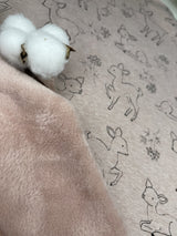 Alpine Fleece Bambi Deer Print Fabric - G.k Fashion Fabrics fabric