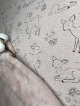 Alpine Fleece Bambi Deer Print Fabric - G.k Fashion Fabrics fabric