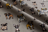 Alpine Fleece Bulldog Print Fabric- 5002 - G.k Fashion Fabrics fabric