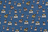 Alpine Fleece Bulldog Print Fabric- 5002 - G.k Fashion Fabrics fabric