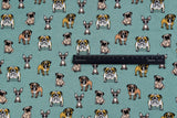 Alpine Fleece Bulldog Print Fabric- 5002 - G.k Fashion Fabrics fabric