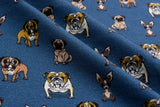 Alpine Fleece Bulldog Print Fabric- 5002 - G.k Fashion Fabrics fabric