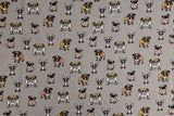 Alpine Fleece Bulldog Print Fabric- 5002 - G.k Fashion Fabrics fabric
