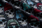 Alpine Fleece Cool Skull Print Fabric- 5008 - G.k Fashion Fabrics fabric