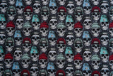 Alpine Fleece Cool Skull Print Fabric- 5008 - G.k Fashion Fabrics fabric
