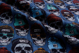 Alpine Fleece Cool Skull Print Fabric- 5008 - G.k Fashion Fabrics fabric