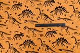 Alpine Fleece Dinosaur Bones Print Fabric - G.k Fashion Fabrics fabric