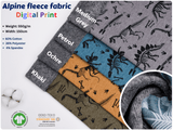 Alpine Fleece Dinosaur Bones Print Fabric - G.k Fashion Fabrics fabric