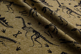 Alpine Fleece Dinosaur Bones Print Fabric - G.k Fashion Fabrics fabric
