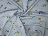Alpine Fleece Dinosaur Print Fabric - G.k Fashion Fabrics fabric