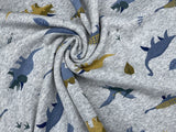 Alpine Fleece Dinosaur Print Fabric - G.k Fashion Fabrics fabric