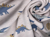 Alpine Fleece Dinosaur Print Fabric - G.k Fashion Fabrics fabric