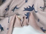 Alpine Fleece Dinosaur Print Fabric - G.k Fashion Fabrics fabric