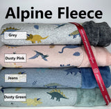 Alpine Fleece Dinosaur Print Fabric - G.k Fashion Fabrics fabric