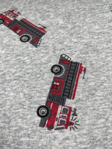 Alpine Fleece Fire Truck Print Fabric - G.k Fashion Fabrics fabric