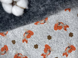Alpine Fleece Fox Print Fabric - G.k Fashion Fabrics fabric
