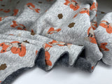 Alpine Fleece Fox Print Fabric - G.k Fashion Fabrics fabric