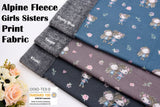 Alpine Fleece Girls Sisters Print Fabric - 4998 - G.k Fashion Fabrics fabric