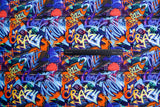 Alpine Fleece Graffiti Art Print Fabric- 5007 - G.k Fashion Fabrics fabric