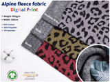 Alpine Fleece Leopard Print Fabric - G.k Fashion Fabrics fabric