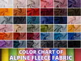 Alpine Fleece Plain Fabric With Matching Rib / Cotton sweatshirt fabric With Matching Rib - G.k Fashion Fabrics fabric