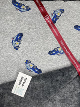 Alpine Fleece Police Cars Print Fabric - G.k Fashion Fabrics fabric